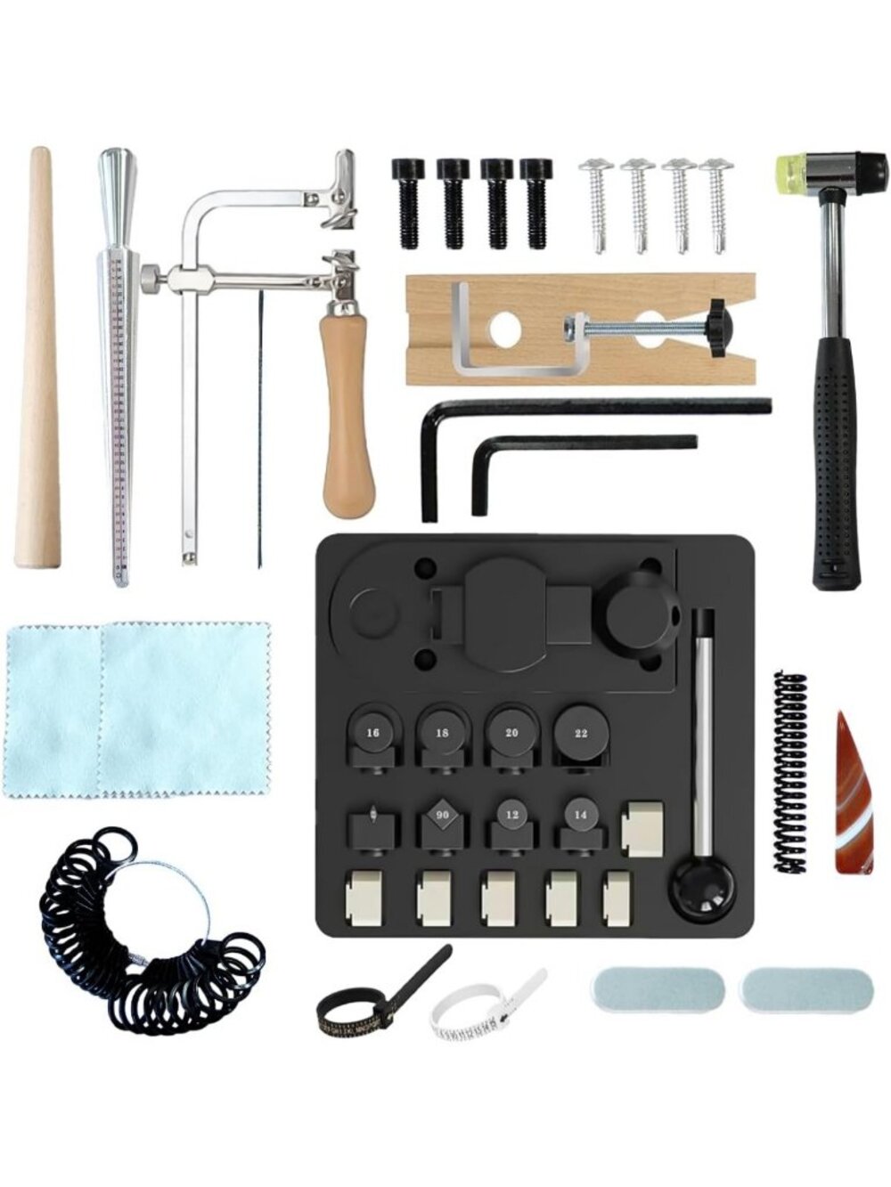 Jewelry Ring Making Tool Kit - 15PCS Spoon Bender Set for Soft Metals Crafting